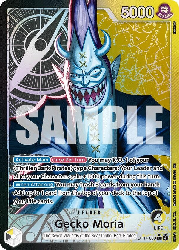 Image for Gecko Moria - OP14-080 (Alternate Art) (OP14-080) - One Piece Card Game