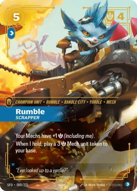 Image for Rumble - Scrapper (089/221) - Riftbound: League of Legends Trading Card Game