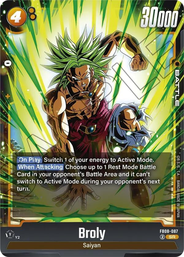 Image for Broly - FB08-087 (FB08-087) - Dragon Ball Super: Fusion World