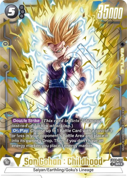 Image for Son Gohan : Childhood - FB08-106 (Alternate Art) (FB08-106) - Dragon Ball Super: Fusion World