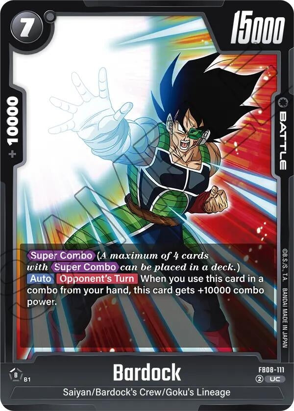 Image for Bardock - FB08-111 (FB08-111) - Dragon Ball Super: Fusion World
