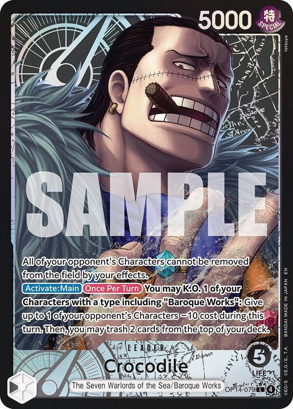 Image for Crocodile - OP14-079 (Alternate Art) (OP14-079) - One Piece Card Game