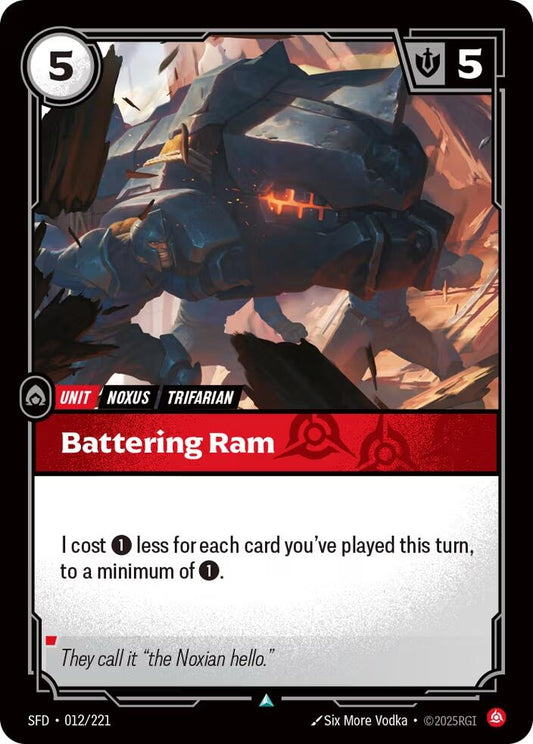 Image for Battering Ram (012/221) - Riftbound: League of Legends Trading Card Game