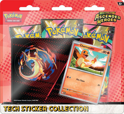Pokemon - Mega Evolution: Ascended Heroes Tech Sticker Collection - Charmander