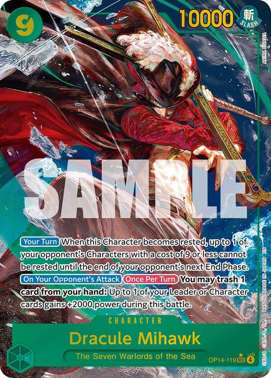 Image for Dracule Mihawk - OP14-119 (Alternate Art) (OP14-119) - One Piece Card Game