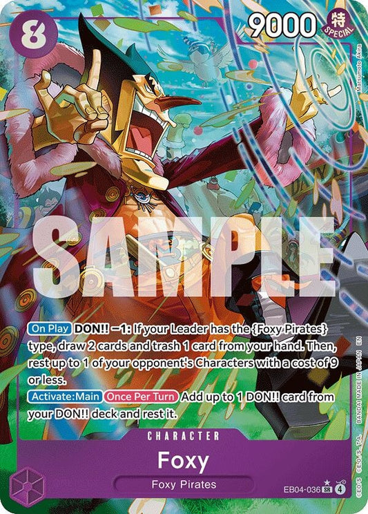Image for Foxy (Alternate Art) (EB04-036) - One Piece Card Game
