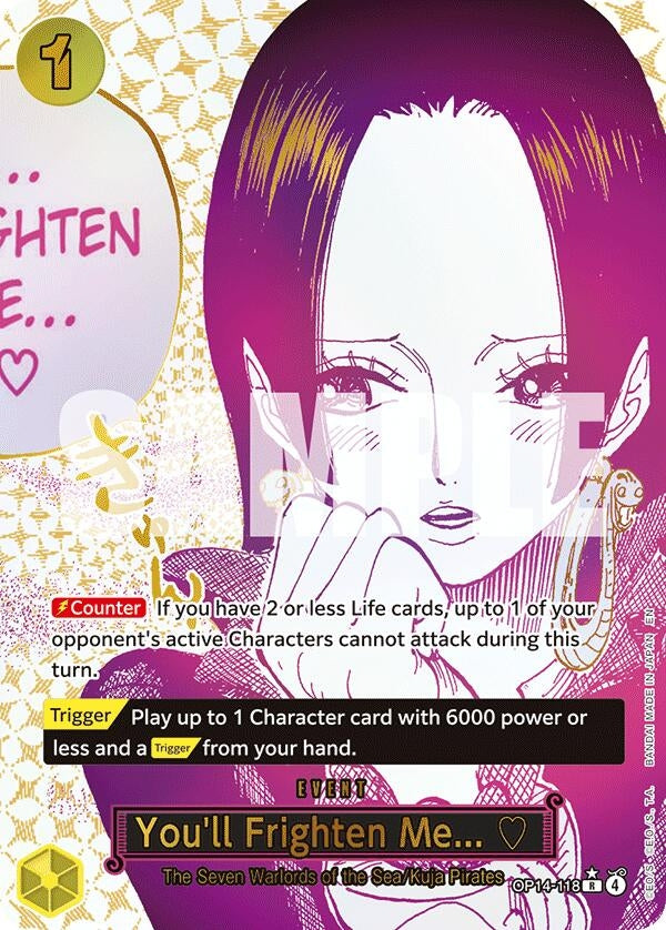 Image for You'll Frighten Me... (Alternate Art) (OP14-118) - One Piece Card Game