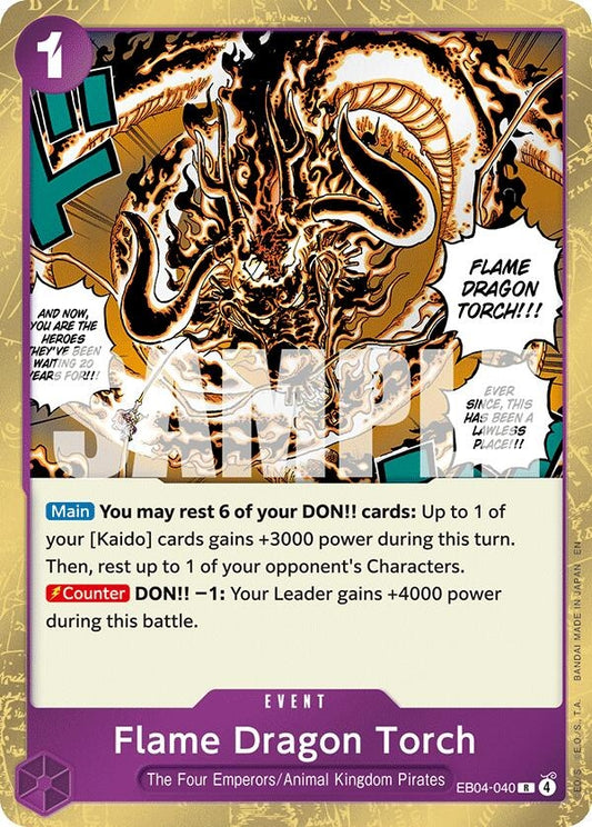 Image for Flame Dragon Torch (EB04-040) - One Piece Card Game