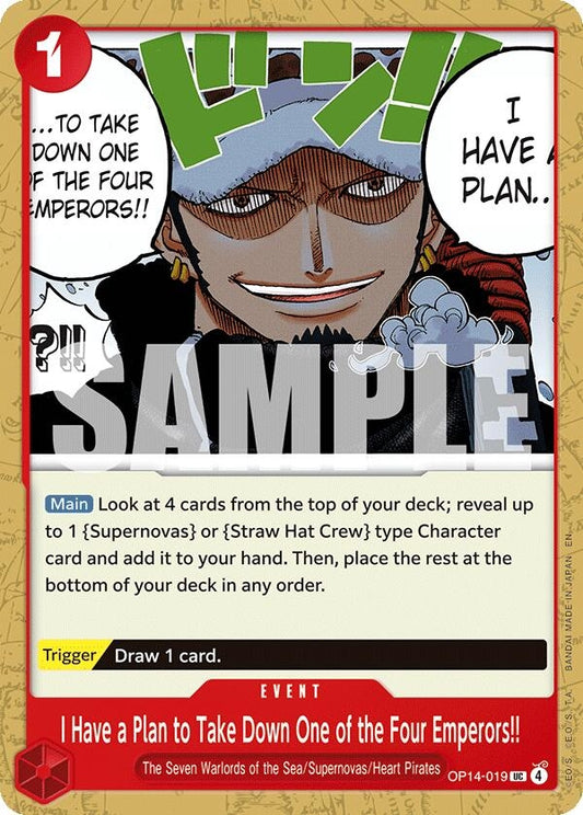 Image for I Have a Plan to Take Down One of the Four Emperors!! (OP14-019) - One Piece Card Game