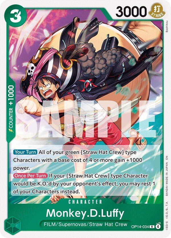 Image for Monkey.D.Luffy - OP14-34 (OP14-034) - One Piece Card Game