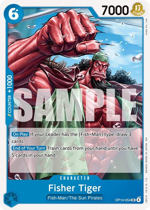 Image for Fisher Tiger (OP14-054) - One Piece Card Game