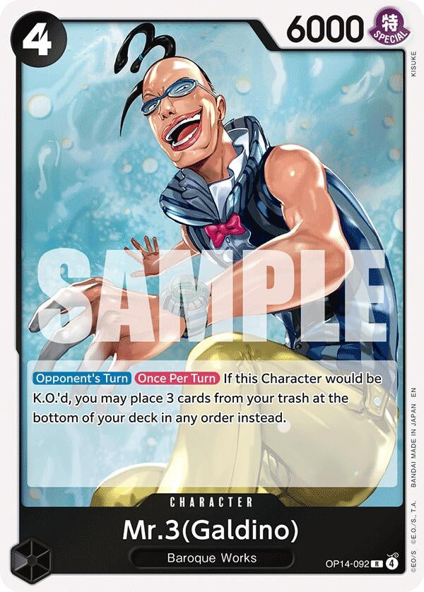 Image for Mr.3(Galdino) (OP14-092) - One Piece Card Game