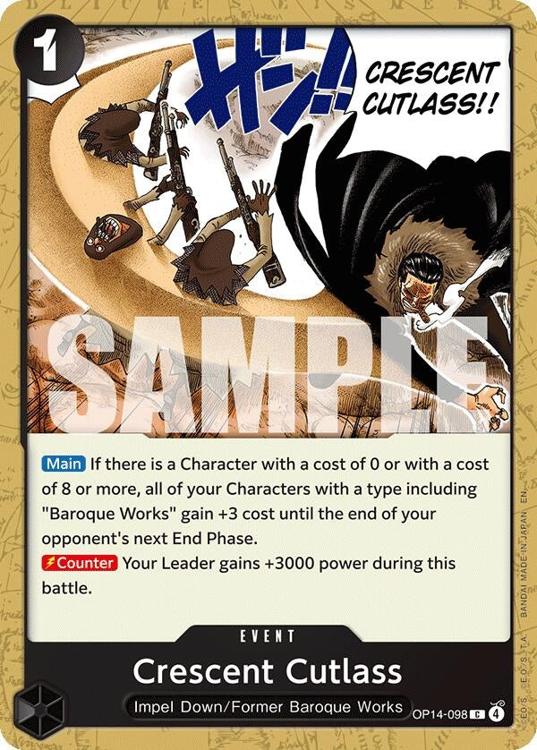 Image for Crescent Cutlass (OP14-098) - One Piece Card Game