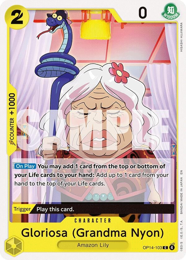 Image for Gloriosa (Grandma Nyon) (OP14-103) - One Piece Card Game