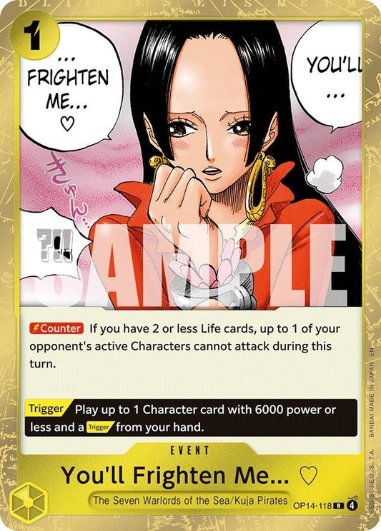 Image for You'll Frighten Me... (OP14-118) - One Piece Card Game