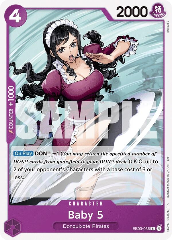 Image for Baby 5 (EB03-036) - One Piece Card Game