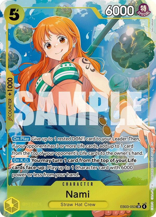 Image for Nami (053) (Alternate Art) (EB03-053) - One Piece Card Game