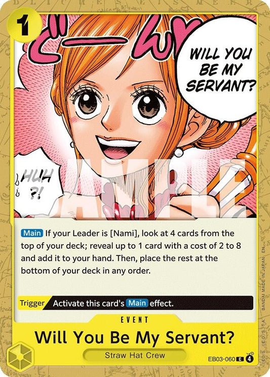 Image for Will You Be My Servant? (EB03-060) - One Piece Card Game