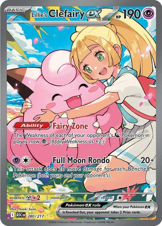 Image for Lillie's Clefairy ex (280/217) - Pokemon