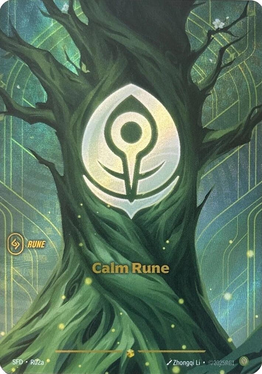 Image for Calm Rune (Alternate Art) (R02a) - Riftbound: League of Legends Trading Card Game