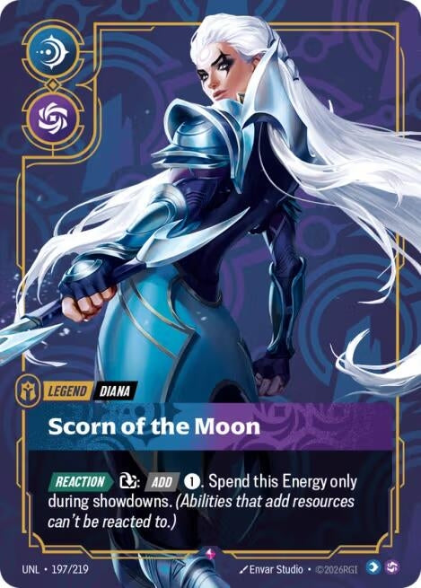 Image for Diana, Scorn of the Moon (197/219) (UNL) - Riftbound: League of Legends Trading Card Game
