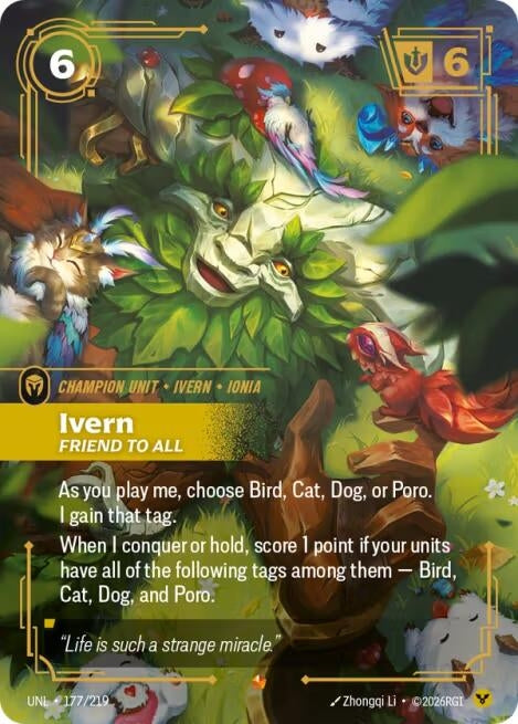 Image for Ivern, Friend to All (177/219) (UNL) - Riftbound: League of Legends Trading Card Game