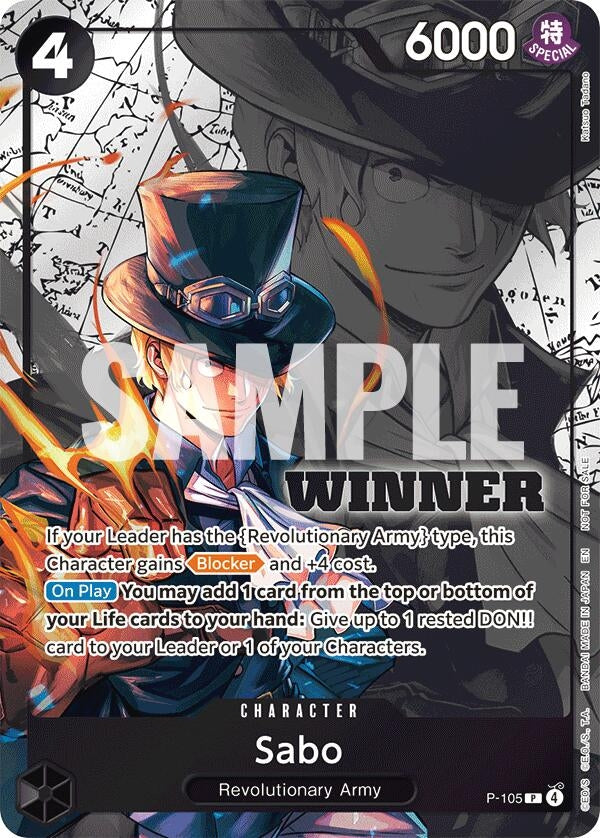 Image for Sabo (Winner Pack 2026 Vol. 2) (P-105) (OP-PR) - One Piece Card Game