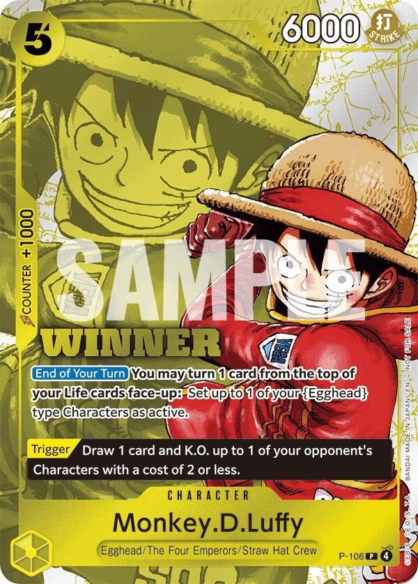 Image for Monkey.D.Luffy (Winner Pack 2026 Vol. 2) (P-106) - One Piece Card Game