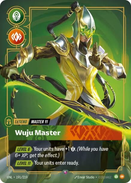 Image for Master Yi, Wuju Master (191/219) (UNL) - Riftbound: League of Legends Trading Card Game
