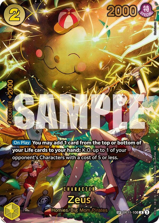 Image for Zeus (SP) (OP11-106) - One Piece Card Game