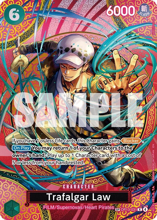 Image for Trafalgar Law (SP) (OP13-031) - One Piece Card Game
