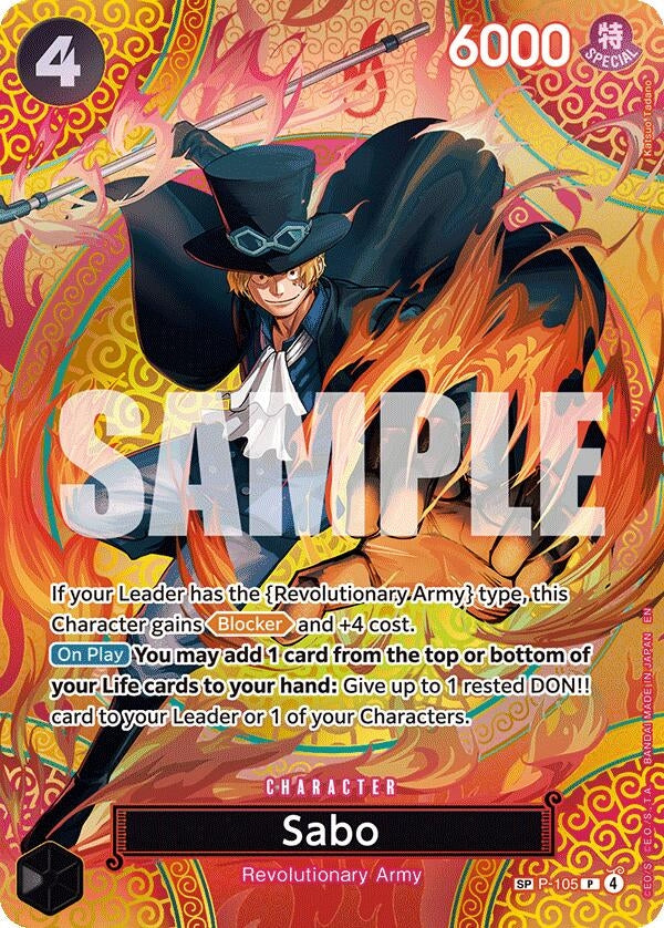 Image for Sabo (P-105) (SP) (P-105) - One Piece Card Game