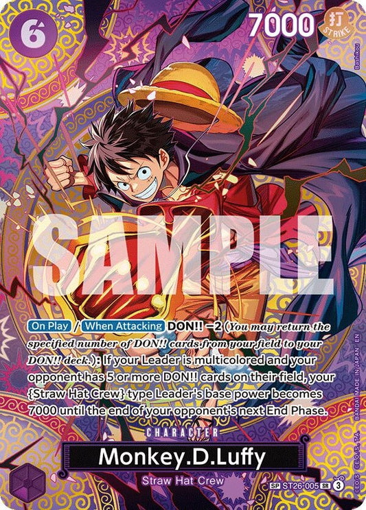 Image for Monkey.D.Luffy (SP) (ST26-005) - One Piece Card Game
