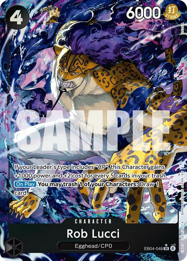 Image for Rob Lucci (Alternate Art) (EB04-048) - One Piece Card Game
