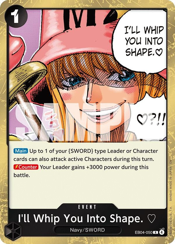 Image for I'll Whip You Into Shape. (EB04-050) - One Piece Card Game