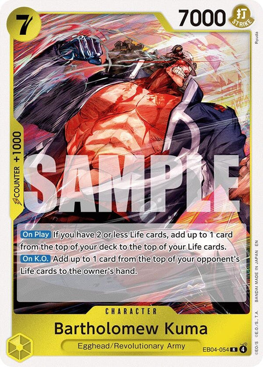 Image for Bartholomew Kuma (EB04-054) (EB04-054) - One Piece Card Game