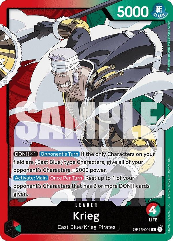 Image for Krieg (OP15-001) (OP15-001) - One Piece Card Game