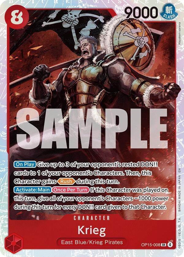 Image for Krieg (OP15-008) (OP15-008) - One Piece Card Game