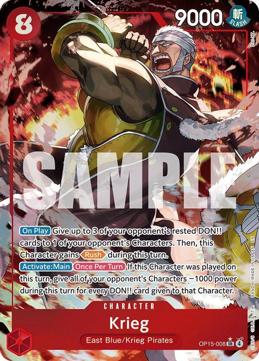 Image for Krieg (OP15-008) (Alternate Art) (OP15-008) - One Piece Card Game