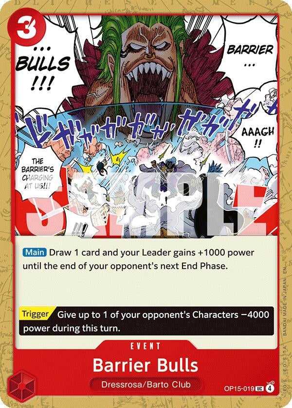 Image for Barrier Bulls (OP15-019) - One Piece Card Game