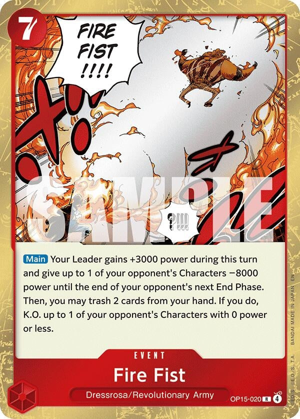 Image for Fire Fist (OP15-020) - One Piece Card Game
