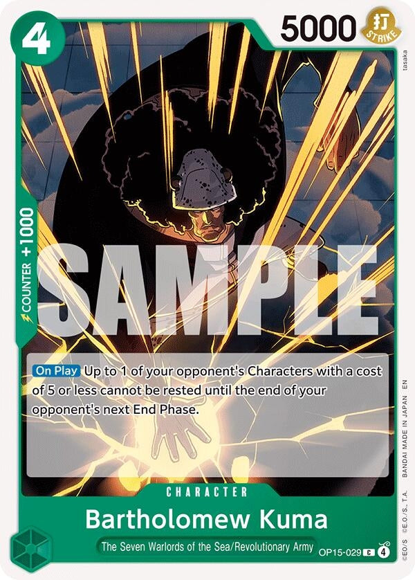 Image for Bartholomew Kuma (OP15-029) (OP15-029) - One Piece Card Game
