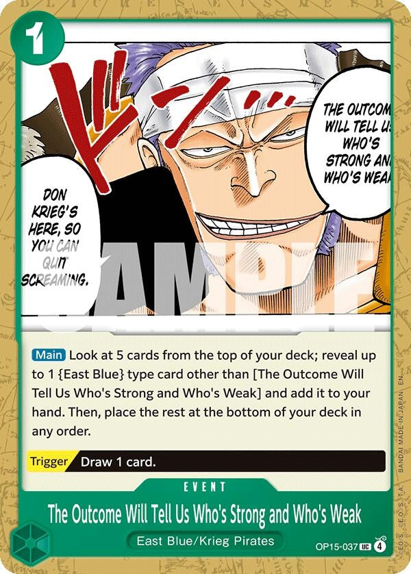 Image for The Outcome Will Tell Us Who's Strong and Who's Weak (OP15-037) - One Piece Card Game