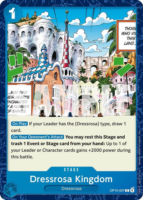 Image for Dressrosa Kingdom (OP15-057) - One Piece Card Game
