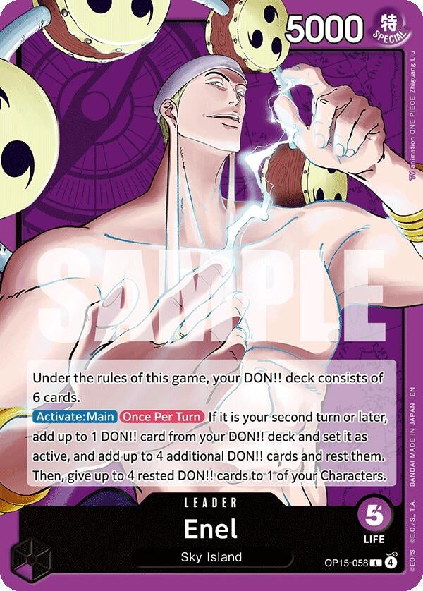 Image for Enel (OP15-058) (OP15-058) - One Piece Card Game
