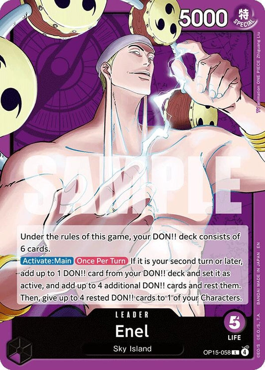 Image for Enel (OP15-058) (OP15-058) - One Piece Card Game