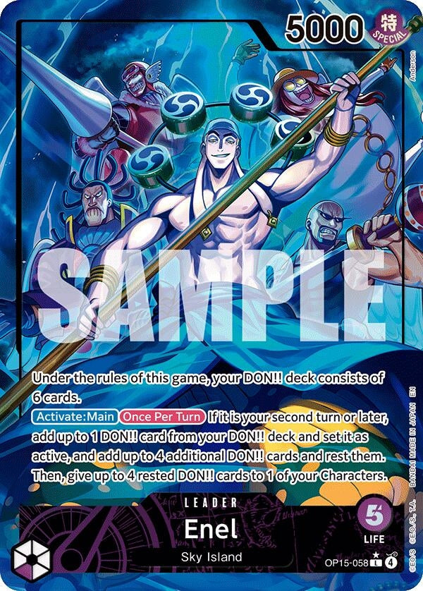 Image for Enel (OP15-058) (Alternate Art) (OP15-058) - One Piece Card Game