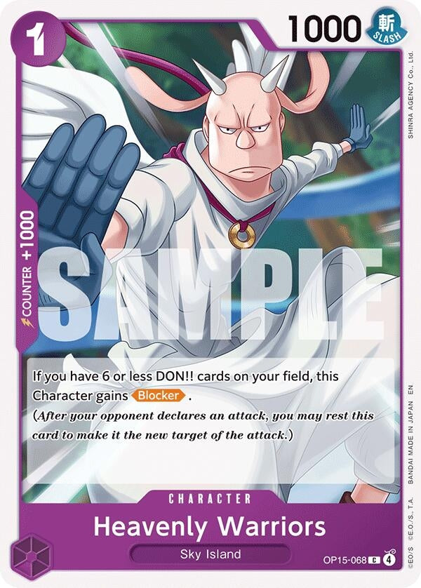 Image for Heavenly Warriors (OP15-068) - One Piece Card Game