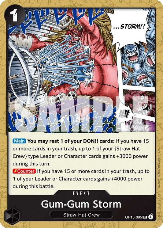 Image for Gum-Gum Storm (OP15-095) - One Piece Card Game