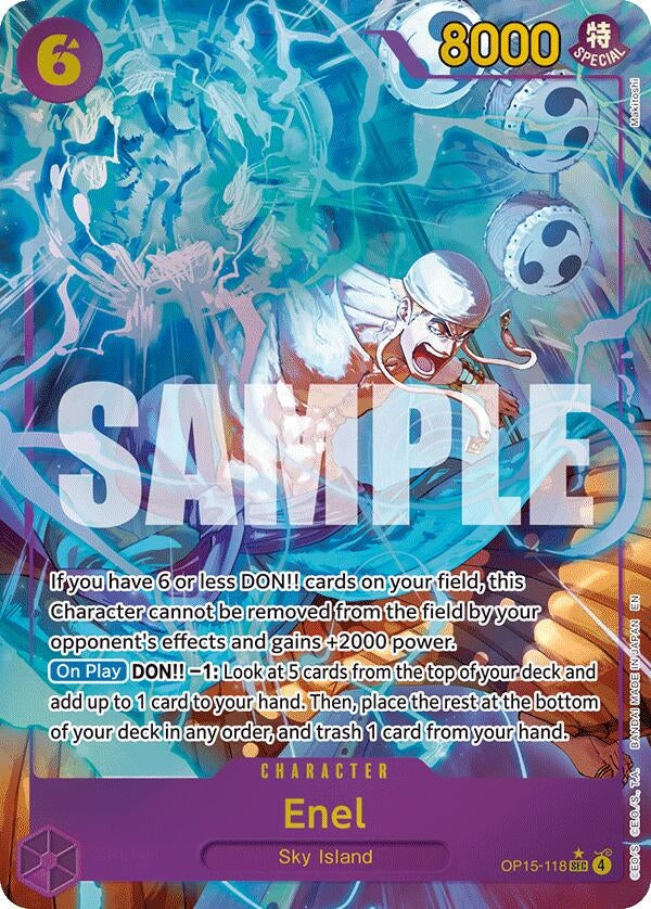 Image for Enel (OP15-118) (Alternate Art) (OP15-118) - One Piece Card Game